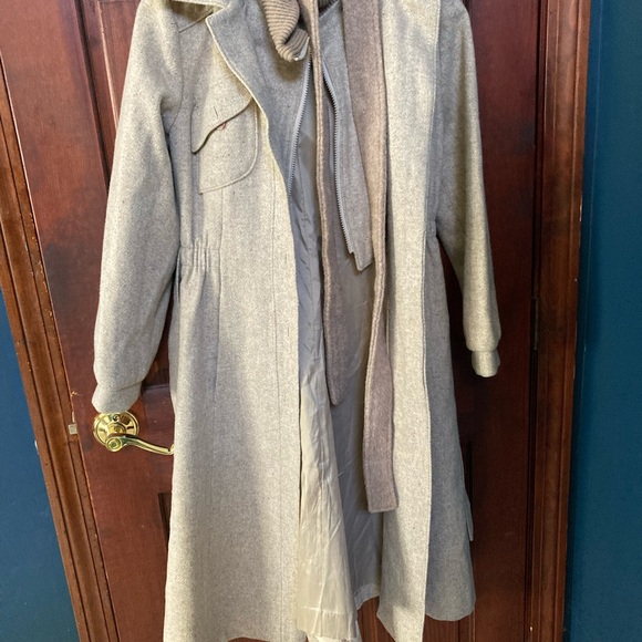 1980s pure wool vintage size 9 made in USA full length coat - Picture 11 of 16